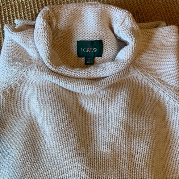 J. Crew 1988 Rollneck™ Cotton Sweater, Medium, Mountain White Ivory, Unisex - Picture 14 of 16